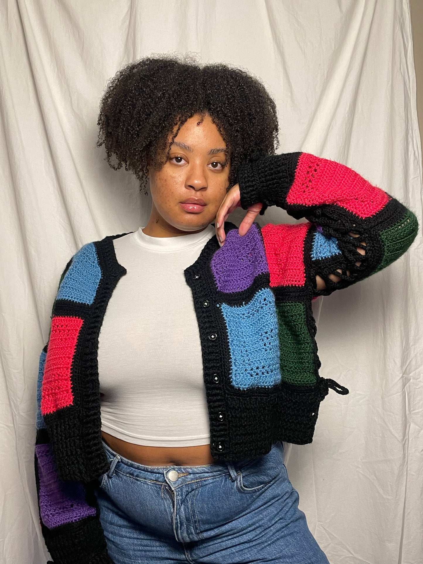 Alphabet Soup Cardigan- Throwback