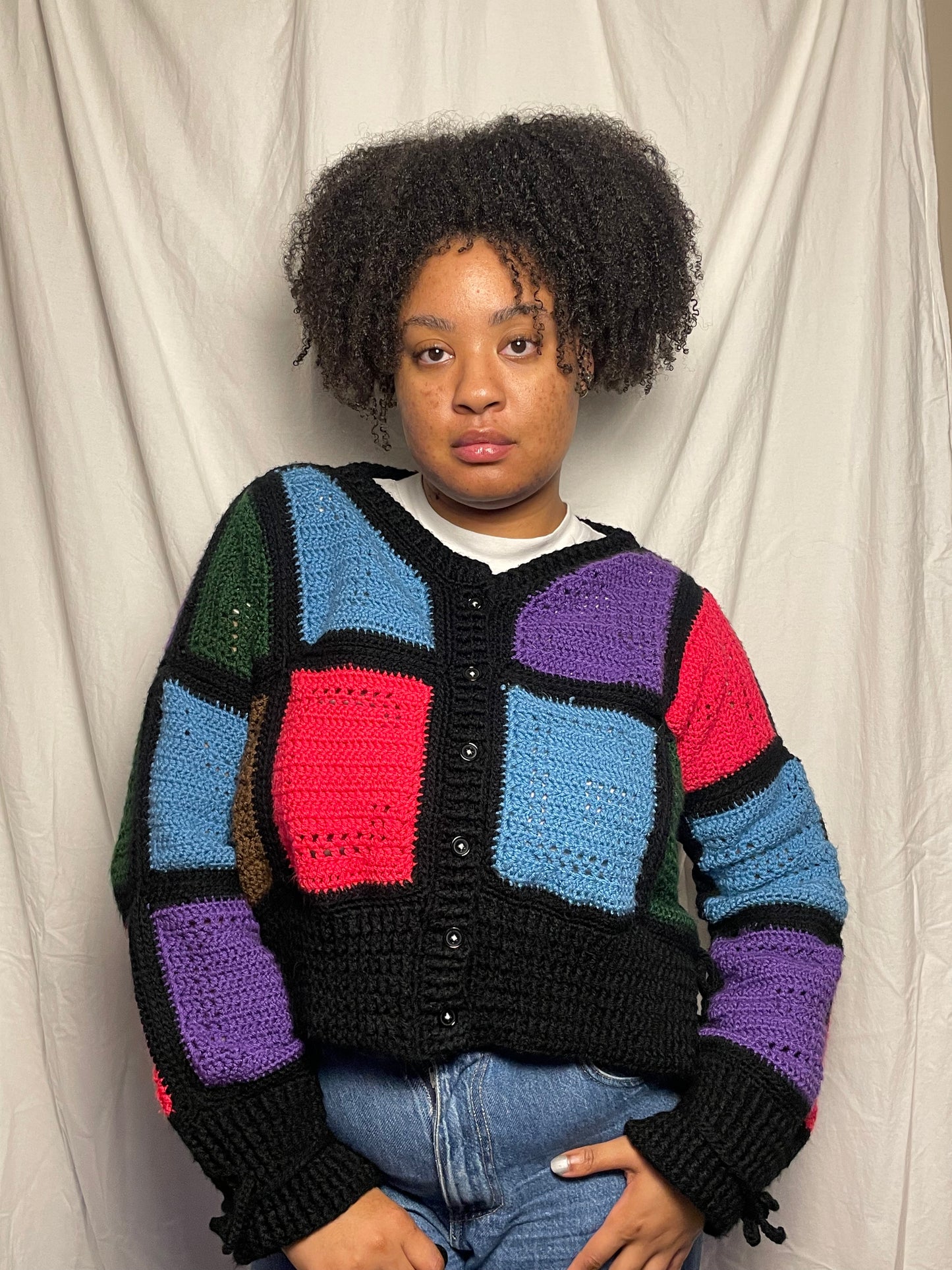 Alphabet Soup Cardigan- Throwback
