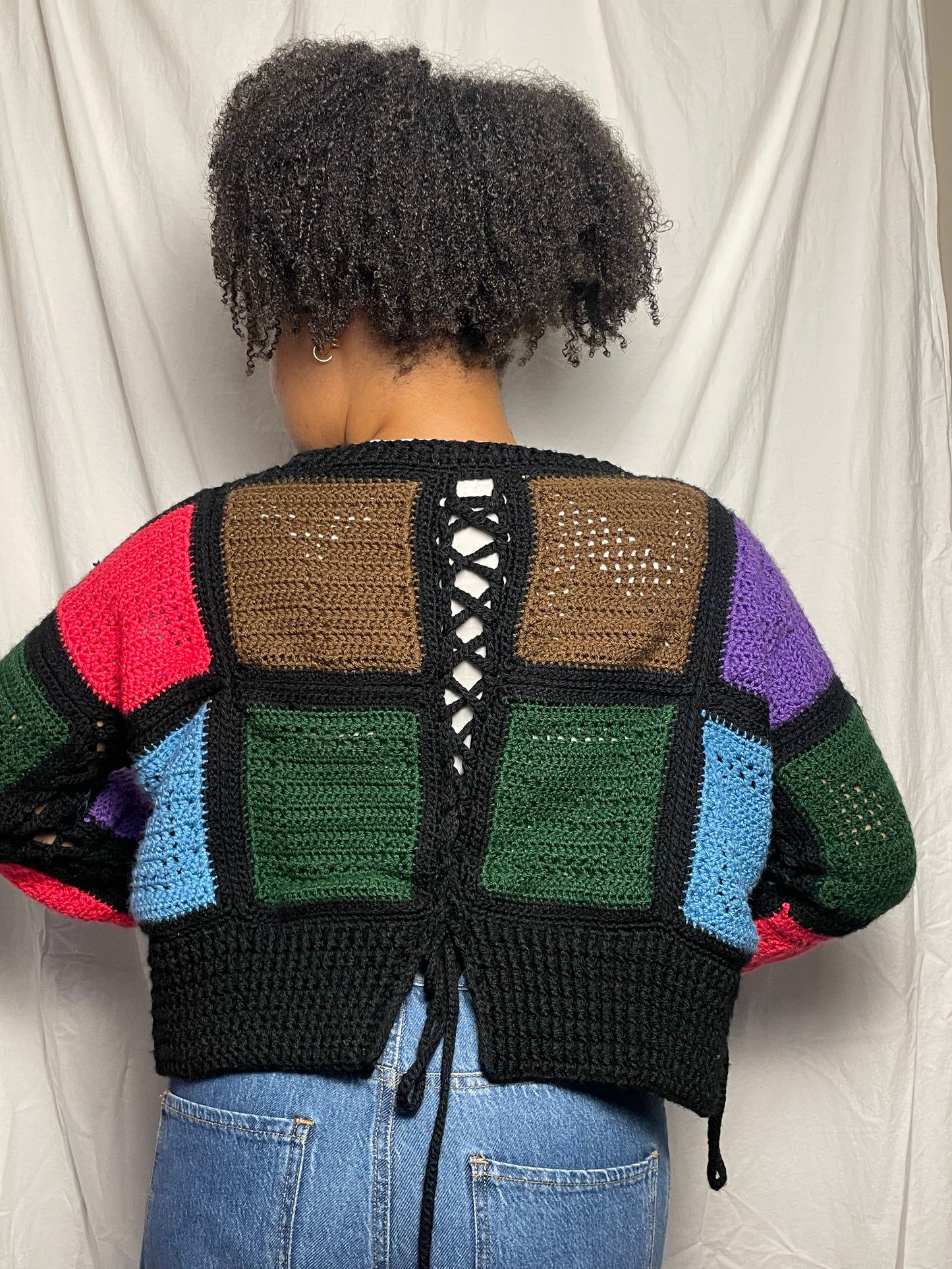 Alphabet Soup Cardigan- Throwback