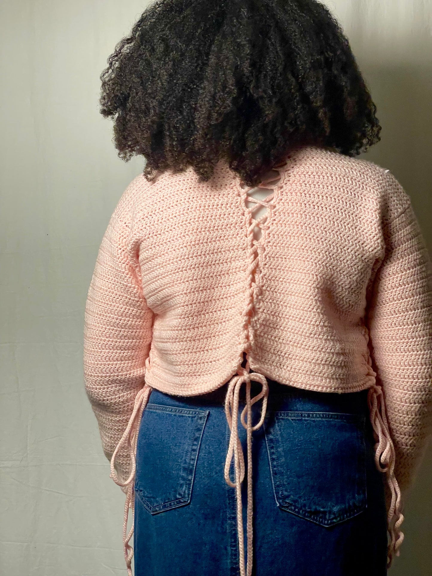 Cropped Tied-Up Cardigan